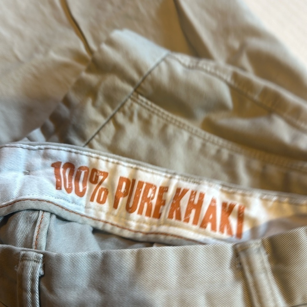 Dockers khaki D3 classic pants zipper front pockets front & back w buttons back - Picture 10 of 12